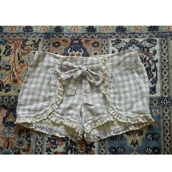 Juicy Couture Pants - Juicy Couture ruffle shorts gingham check Lolita